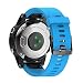 Produktbild NotoCity für Garmin Fenix 6s/5s/7s Armband, für Garmin Fenix 6s pro Armband, 20mm Silikon Armband für Garmin Fenix 5s Plus/7s Pro, Quickfit Ersatzarmband(Blau)
