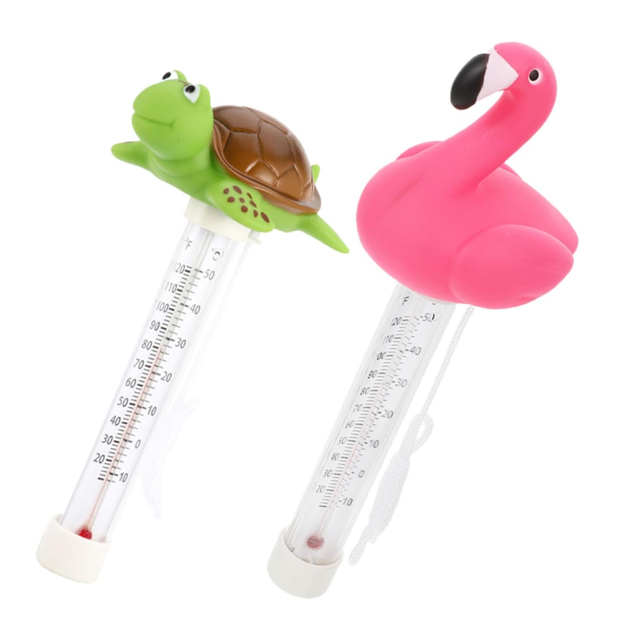 TOYANDONA 3 Set Termometro Per L'acqua in Fenicottero Piscina Galleggiante Termometro Per La Temperatura Della Piscina Per Da Bagno Galleggiante 2 Pezzi*3