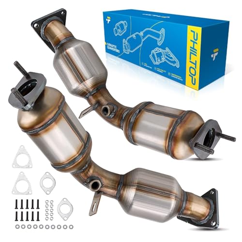 PHILTOP Front Left and Right Catalytic Converter Direct-Fit Replacement for G37, G35, 350Z, Q50, Q60, FX35, 370Z, M35, QX50, QX70, EX35, M37, Q70, Q40, FX37, EX37 Replace 16709, 16710 (EPA Compliant) by PHILTOP - Used condition - US$92.89