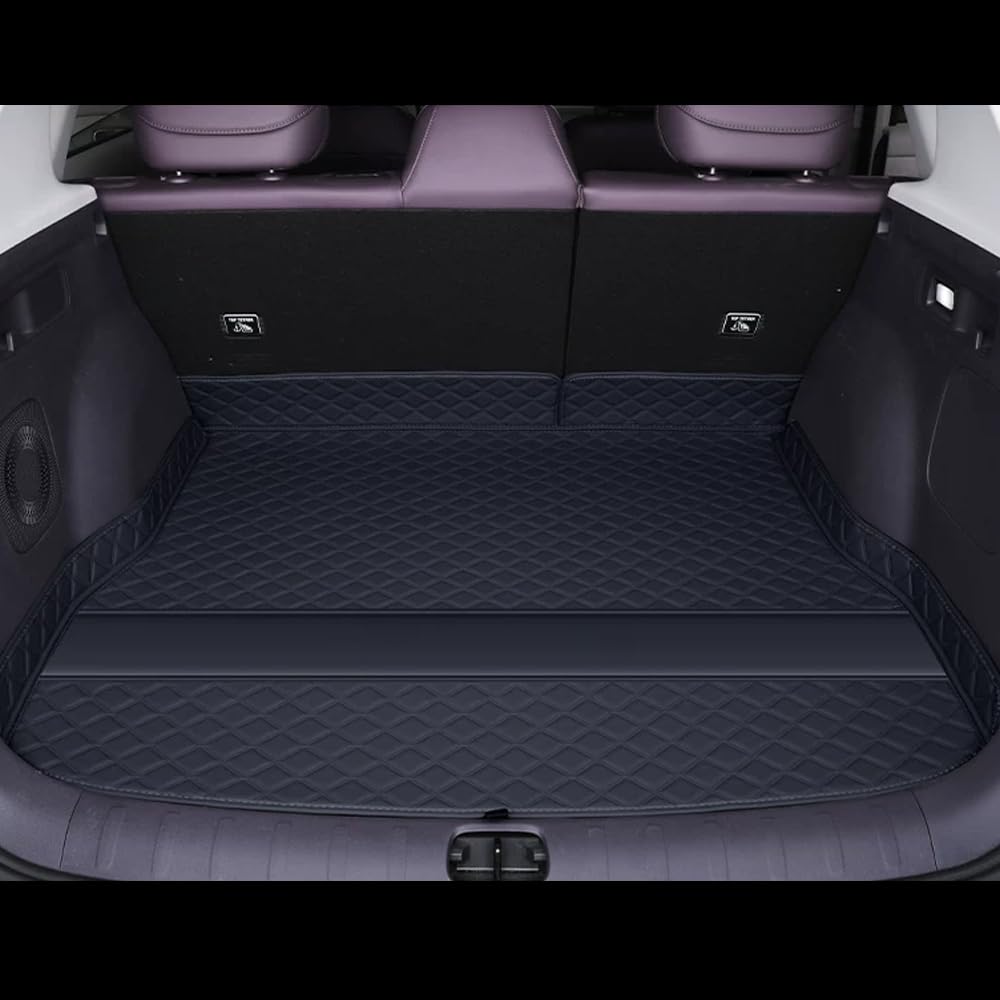 WENINETIES Car Leather Boot Liner Mats for Leapmotor B10 2025 2026 Cargo Mats, Car Trunk Protector Mat, Waterproof Full Coverage,A-Black