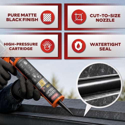 XFasten Black Silicone Sealant