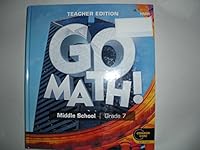 2018 Go Math! Teacher Edition Grade 7 1328761118 Book Cover