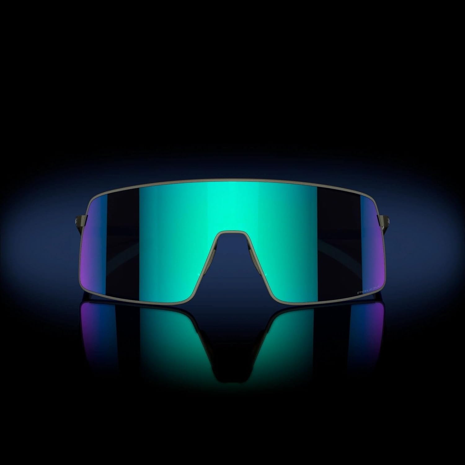 Oakley Sutro Titanium Sunglasses Satin Lead with Prizm Sapphire Iridium + Hard Case