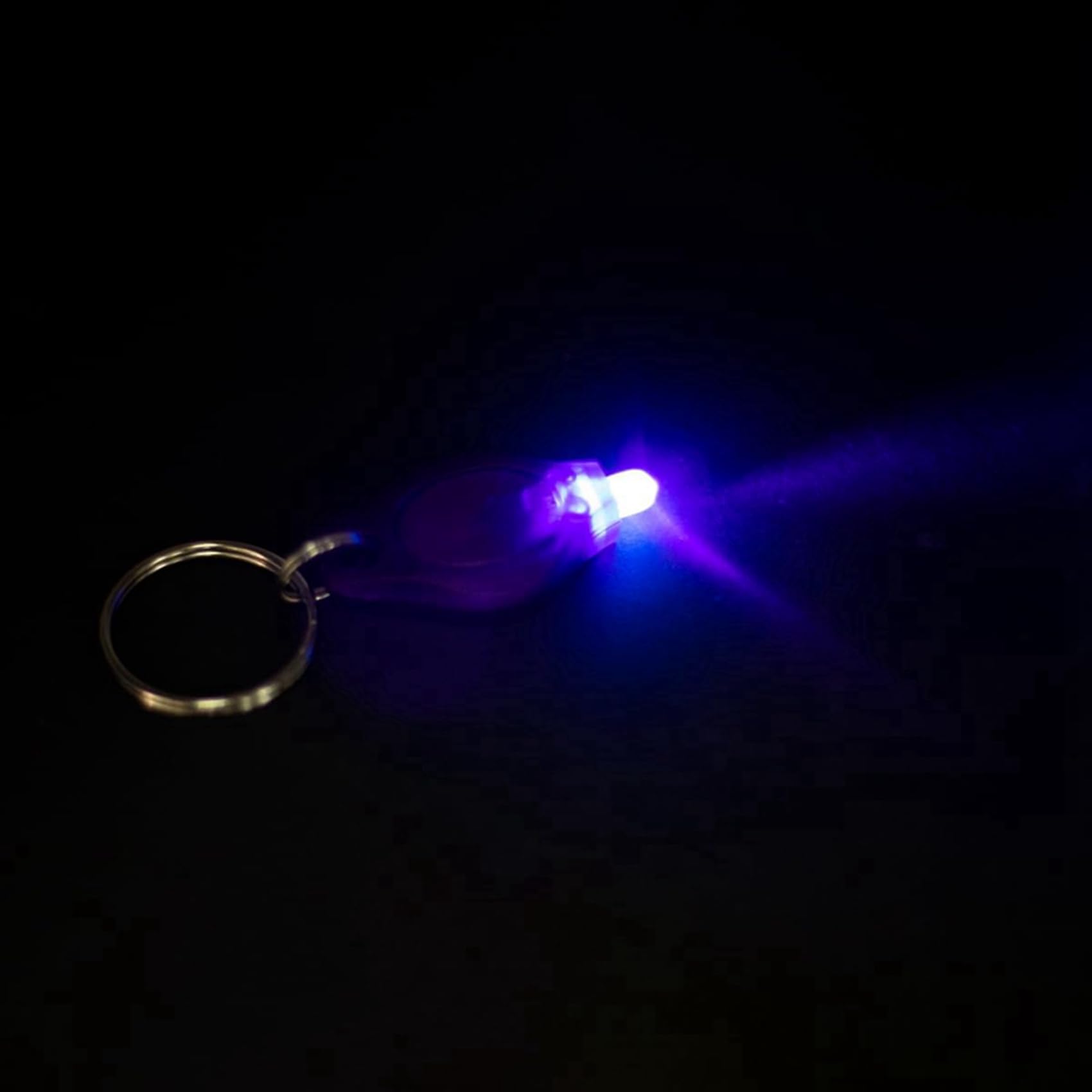 Zestaw 200 latarek LED do kluczy, 395 Nm UV Brelok Latarka, Światło UV Latarka Brelok,
