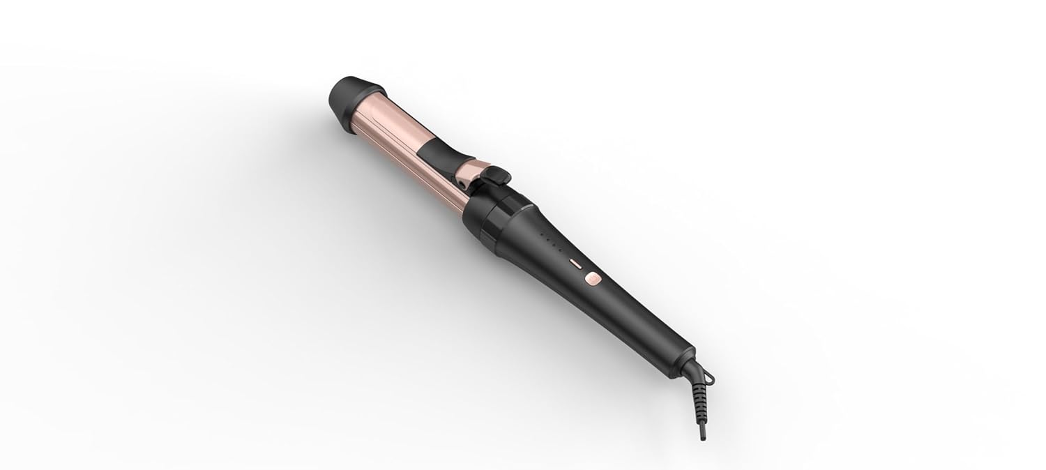 Ukliss Curling Iron Negative Ion 30S Fast Heated- Gifts for Women Black Gold