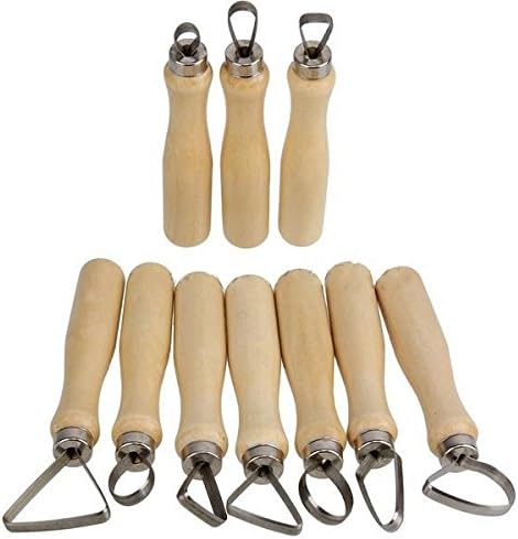 10pcs Ribbon Sculpture Cutter Clay Carving Pottery Hand Tool Craft Set