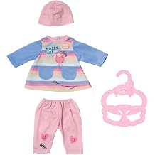 Baby Annabell Little Dress 706541 - Accessories for 36cm Dolls - Includes Top, Leggings, Hat, and Hanger - Suitable for Kids from 1+