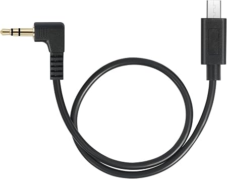 Timecode Sync Cable for Sony FX3 FX30 A7S3 A1, 3.5mm TRS to Micro USB Cable for Tentacle SYNC E Track E Timebar, Durable Tangle-Free Design, 28cm 11 inch