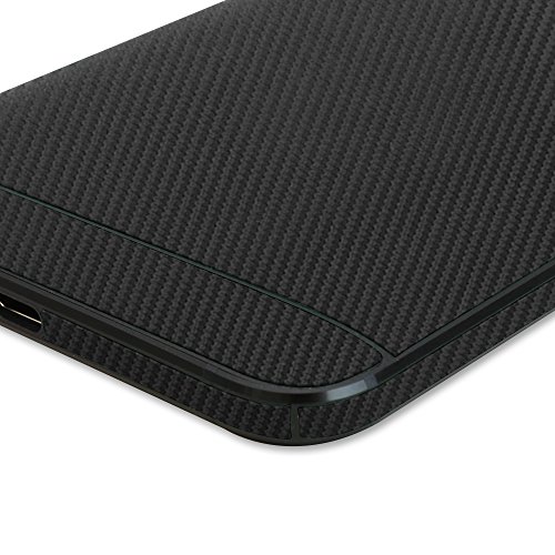 Skinomi Black Carbon Fiber Full Body Skin Compatible With Huawei Nexus 6P (Google Nexus 6P)(Full Coverage) Techskin With Anti-Bubble Clear Film Screen Protector #TOP2