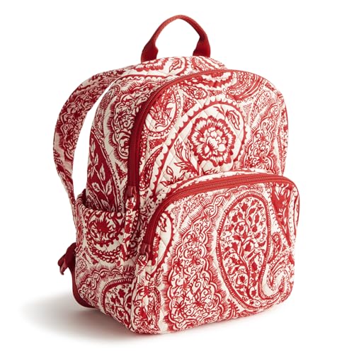 Vera Bradley Women's Premium Cotton Small Banbury Backpack, Paisley Key, One Size