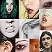 Crazy-M Juego de Piercing de 3 Colores 24 Piezas Cuerpo de Acero...
