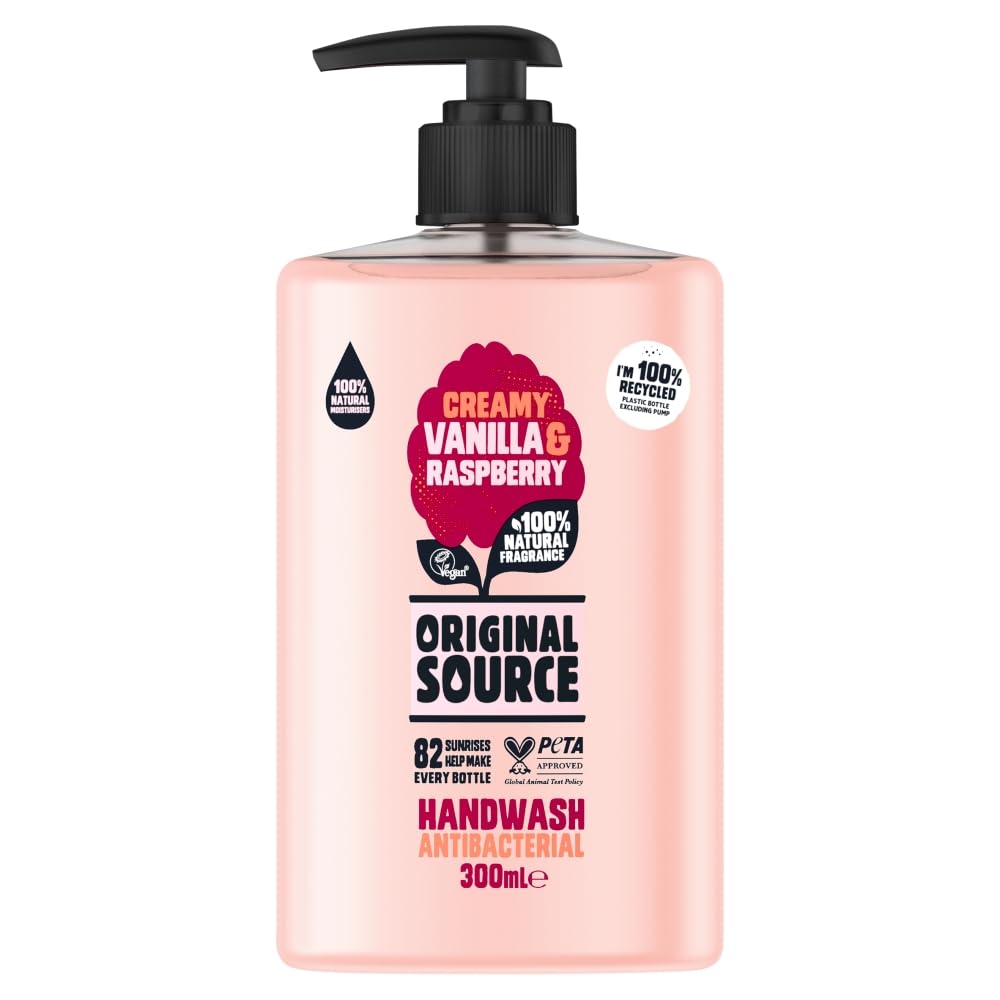 Original Source Handwash Antibacterial, Vanilla & Raspberry, 300ml