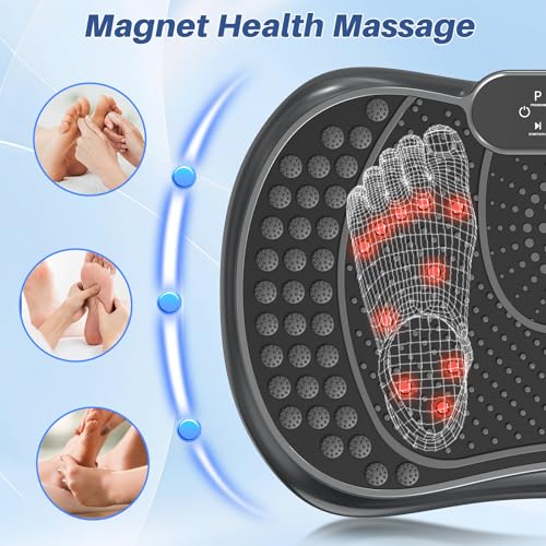 Bigzzia Vibration Plate Exercise Machine for Weight Loss – 100-Speed Platform with Remote & Resistance Bands, 450 lbs Capacity – Quiet Full Body Workout for Lymphatic Drainage at Home (Onyx Black) by Bigzzia - Image 5