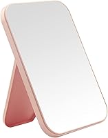 DVHOK 8-Inch Pink Princess Makeup Mirror - Desktop Tabletop & Wall Hanging Dual-Purpose Square Vanity Mirror