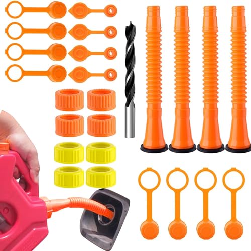 PHASZ Ölkannenauslauf Ersatz, Düsen für Dosen – Düsen für Dosen, Tankdüse 4,4 cm, auslaufsicher, kein Auslaufen, für die meisten 1/2/5/10 Gallonen Dosen