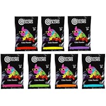 Chameleon Colors Color Powder, 1 lb Bags 7 Pack, Rainbow Set, Holi Festival, Color Run, Gender Reveal