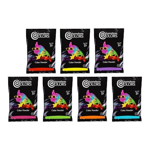 Chameleon Colors Color Powder, 1 lb Bags (7 Pack), Rainbow