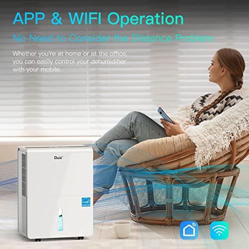 Dehumidifiers With Pump / Hose For Basements 50 Pint (70 Pint 2012 Doe)Energy Star Certified Dehumidifiers With Wifi For 4500 Sq Ft Large Room Or Basements, Dehumidifiers For Home With Auto Shut Off, Continuous And Manual Drainage #TOP2