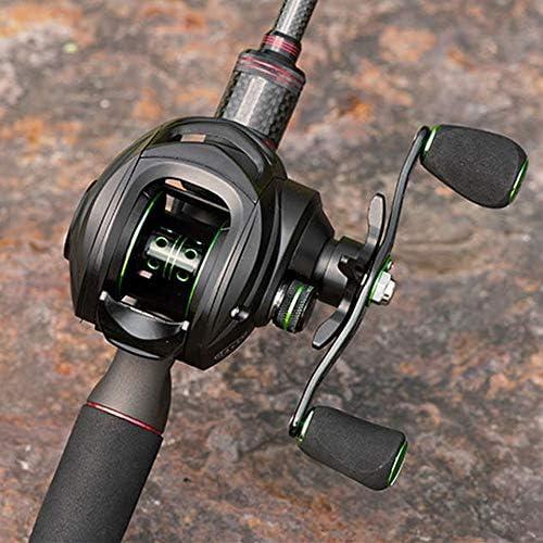 Fishing Reels Reel 7.2:1 4+1BB Bass Fishing Reel 6KG Max Drag Left Right Hand Reel Reinforced Nylon Body White Bass for Inshore Boat Rock Freshwater Saltwater