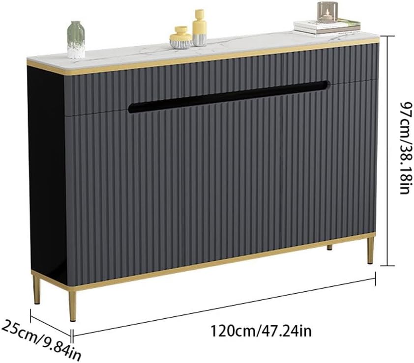 Sideboard Buffet Cabinet Rock Board Light Luxury Dining Sideboard Storage Cabinet Kitchen Cabinet Cupboard Home Tea Cabinet Living Room Cabinet Kitchen Storage Cabinets