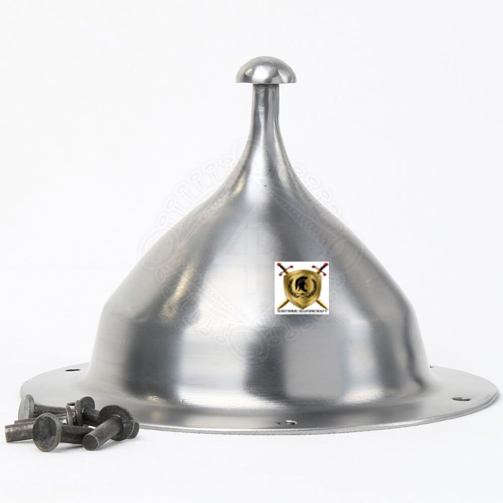 Mittelalter-Schildbuckel Aus Stahl - Handgeschmiedet Für Kampfschilde