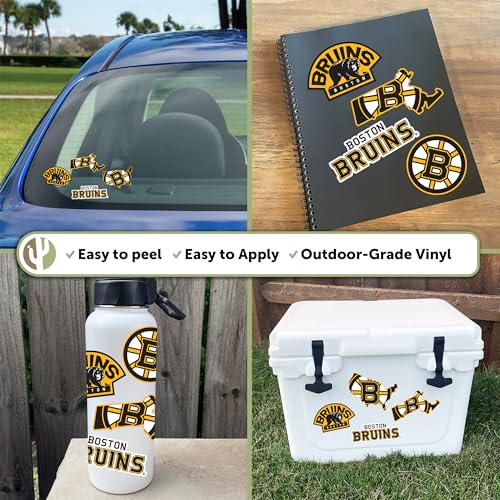 Desert Cactus Boston Bruins Team NHL National Hockey League Sticker Vinyl Decal Laptop Water Bottle Car Scrapbook (Type 2-3) by Desert Cactus - Image 2