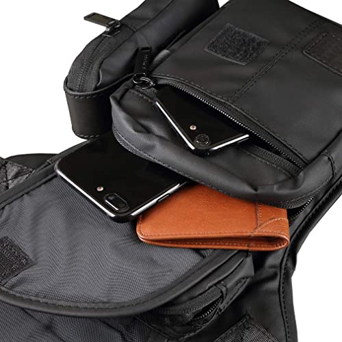 Motorcycle Drop Leg Bag Outdoor Waist Pack for Men Women Thigh Waist Fanny Pack Travel Sports Bike Riding Cycling Fishing Camping Hiking Pouch Daypack - Thumbnail 5