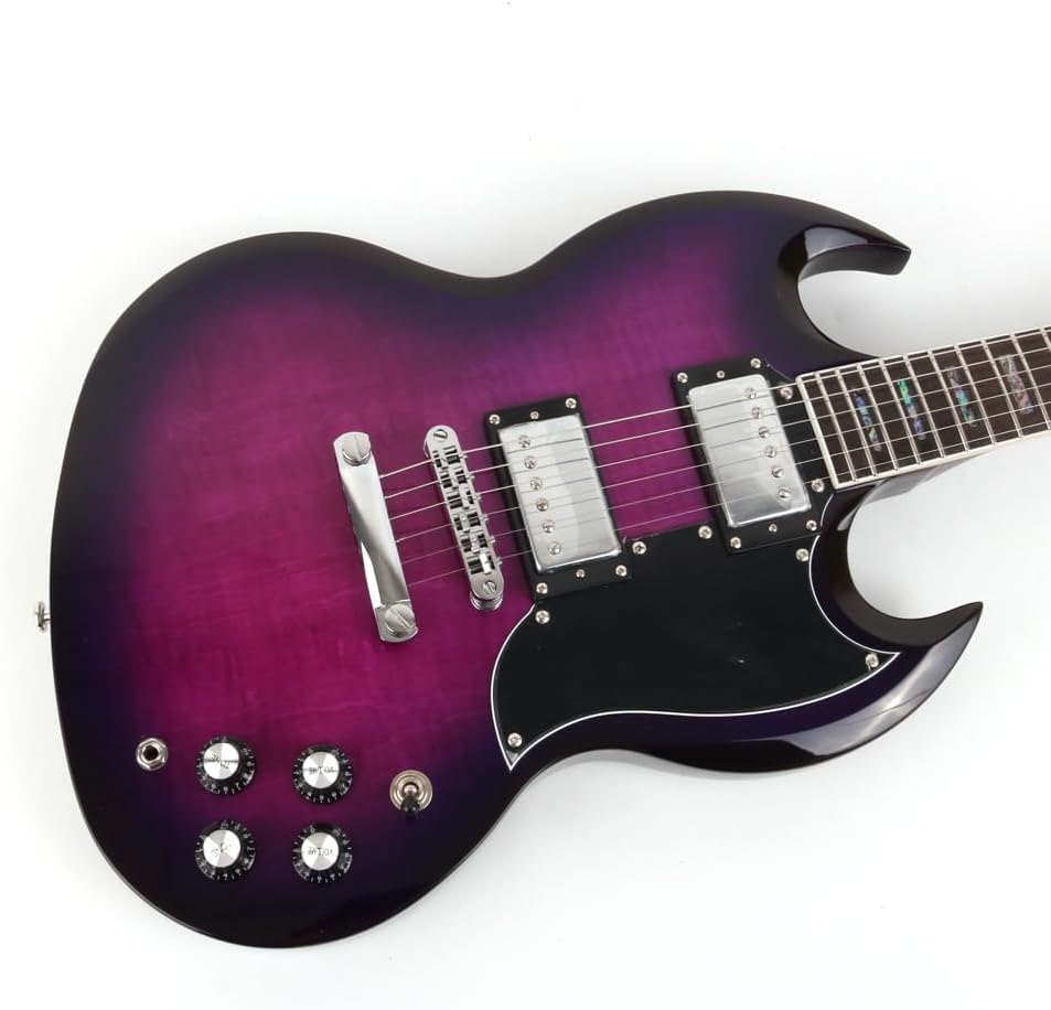 Fojill FSG-60 Electric Guitar Canadian Maple Neck Rosewood Fretboard Mahogany Body Stainless Frets(FSG-60PRR)