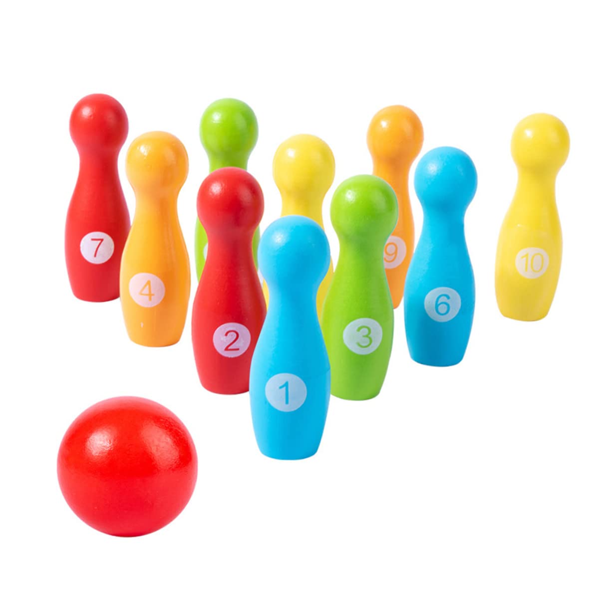VANZACK 1 Set Bowling Lightweight Bowling Game for Early Learning Enhances Motor Skills Hand Eye Coordination for Gatherings Nurseries Schools