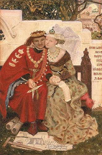 Affiche Impression d'Art Madox Brown Tableau Lune de Miel du Roi René Décoration Murale 60x90cm