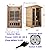 Xmatch Far Infrared Wooden Outdoor Sauna, 2-Person Size 1750W, 9 Low EMF Heaters, 10 Minutes Pre-Warm up, Time and Temp Pre-Set, 2 Bluetooth Speakers, 2 LED Reading Lamp and 2 Chromotherapy Lights