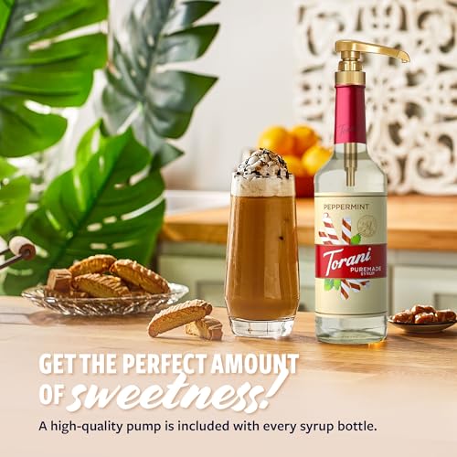Torani Puremade Peppermint Syrup Glass Bottle