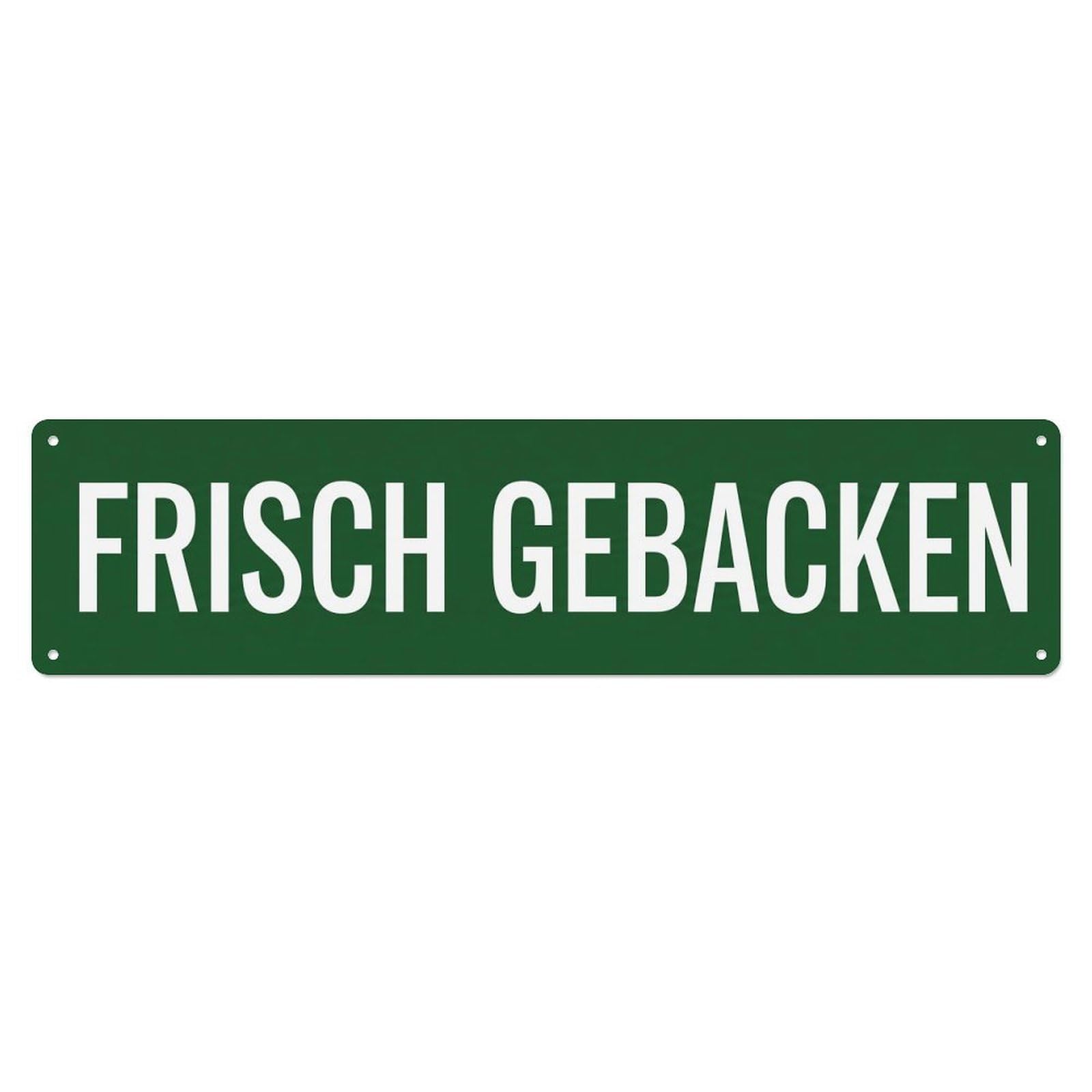 Okahys 4X16inch(10X40cm) Frisch Gebacken Daily Goods Metal Tin Sign