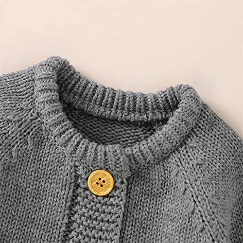Roupas de inverno para bebês recém-nascidos de 0 a 18 meses para bebês meninos e meninas, suéter de