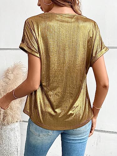 Floerns Women's Casual Cap Sleeve Leopard Print Satin Silk Blouse Tops2