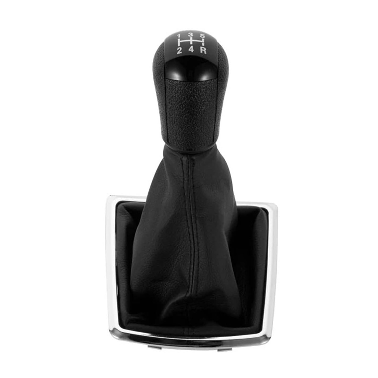 Jxewmtmc for Focus 2 for Mondeo MK2 2005-2008 Car Accessories Gear Shift Knob Lever Gaitor Shifter Boot Interior Gear Stick Shift Cover(Black 5 Speed)