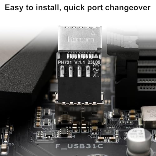 Adaptadores USB 3.2 Gen 1 Header 9Pin a Tipo-E/USB C, 2 pcs miniatura 6