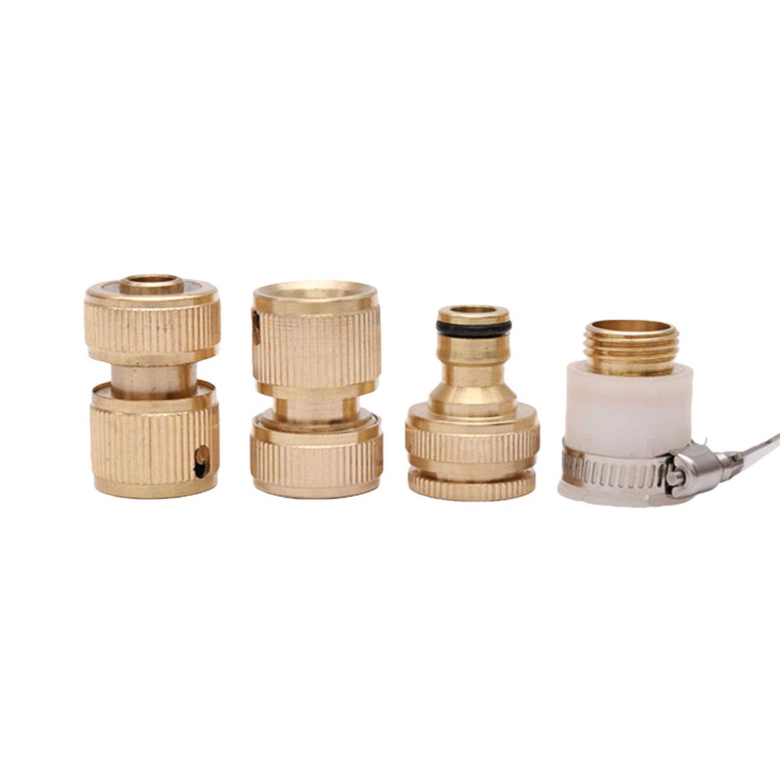 Raccords de tuyau en laiton robustes lot de 4 pièces pour arrosage