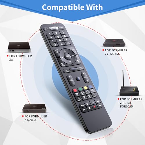 Replacement Remote for Formuler Z8, Z7+, Z7+5G, ZX, ZX 5G, Z Prime FOR0095, Z10 SE, Z Nano, Z Plus, Z+ Neo, T1, T1 Plus, T2+, T2 Prime, T3, Z Alpha Formuler Dreamlink IPTV Box by RETROSUN - Used condition - Image 2
