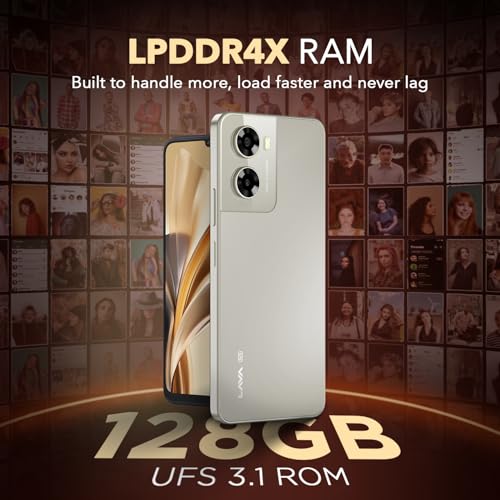 Image of Lava Blaze Dragon (Golden Mist, 6GB RAM, 128GB)|Snapdragon 4Gen2 with 450K+ Antutu| Segment's First UFS 3.1 Storage | 50MP Camera| Premium Glossy Back | 5000mAh Battery| 18W Fast Charging