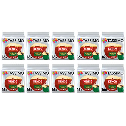Tassimo Kenco Decaf Coffee Pods - 10 Packs (160 Drinks)