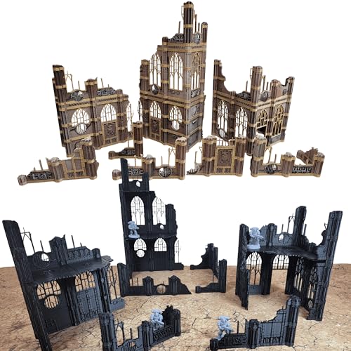 Gothic Sector Terrain Set: 28mm Scale Buildings & Scatter Terrain for 2000-Point Competitive 40k Games (Kill Team)