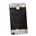 Galaxy Note 4 Case ,LA GO GO(TM) Beauty Luxury Diamond Hybrid Glitter Bling Hard Shiny Sparkling with Crystal Rhinestone Metal Aluminum Back Cover Case for Samsung Galaxy Note 4 N9100 (Black, Galaxy Note 4)