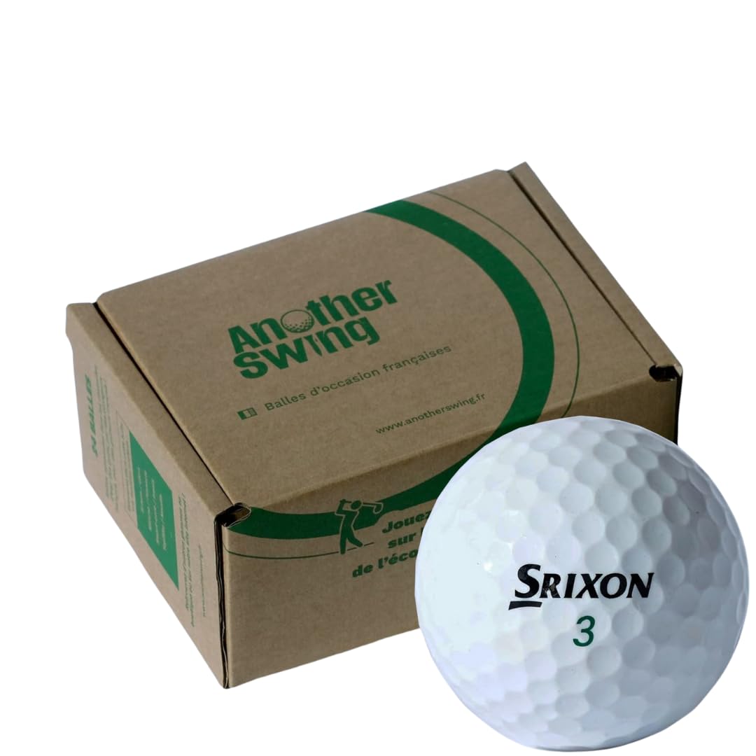 Lot de 24 Balles de Golf d'Occasion Srixon Mix - Modèles Variés - Idéales pour Débutants et Joueurs Confirmés - Qualité Premium et Performance – Marque Française