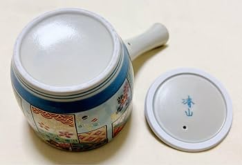 Amazon.co.jp: 有田焼 清山窯 平安友禅 色絵急須＆湯呑5客 茶器