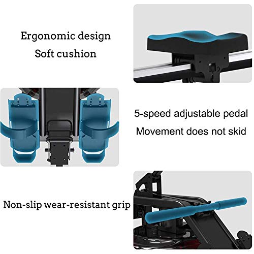 Image of Rowing Machine Aerobic Exercise with LCD Smart Meter Using 2.0T-3.0T Thick Stainless Steel Double Triangle Five-Point Support