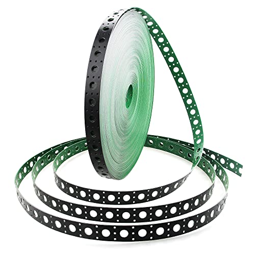 ALITOVE Mounting Strip for 12mm WS2811 Pixel 5V 12V 24V Addressable RGB LED Bullet Square String Lights, 164 Feet / 50 Meters per Roll, 1 inch / 25mm Hole Spacing, for Making Pixel Trees Grids