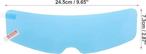 Miniatura 3 de X AUTOHAUX 4 piezas de 9.65 x 2.87 pulgadas, película a prueba de lluvia para casco de motocicleta, universal, protección contra la lluvia,