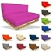 Produktbild Palettenkissen Sitzpolster Set - 2er Set Sitzpolster 120x80x15cm + Rückenkissen 120x40x10cm  In & Outdoor - Palettenpolster  Kissen Möbel Sofa Sitzkissen Paletten Rattanmöbel Polster Auflage
