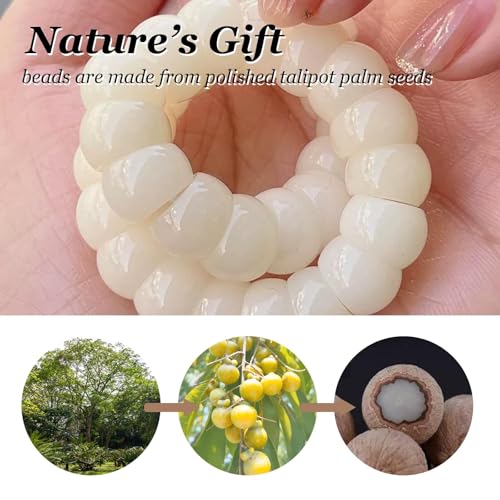 Image of Fidget Bracelet Bodhi Seed Bracelets Anxiety Fidget Bracelets Protection Healing Stretch Alleviate Anxiety Stress Protection Healing Bodhi Jewelry Gifts for Women Men
